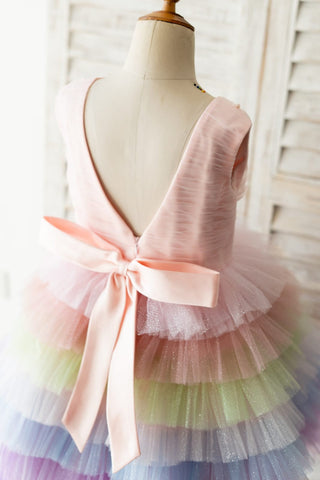 Vestido de tul de corte A hasta la rodilla (2003227679) 