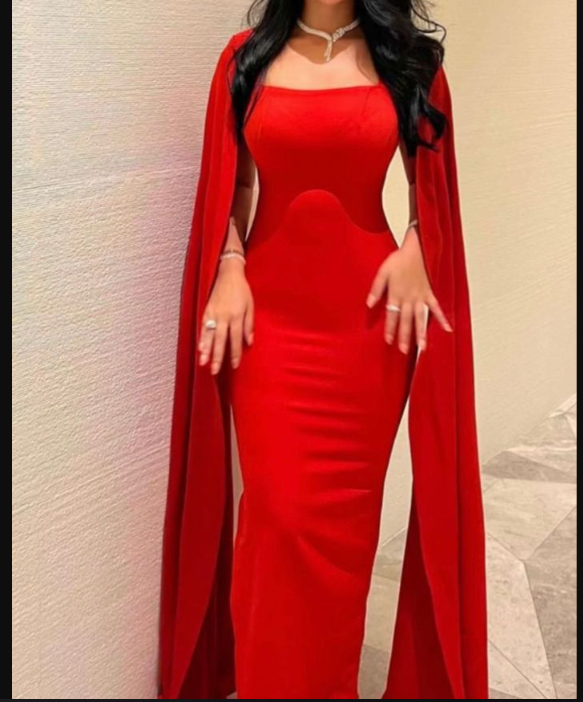 Robe de soirée sirène en satin rouge avec voile, robe de bal de fin d'année, robe de soirée, Y5030, Arabie Saoudite