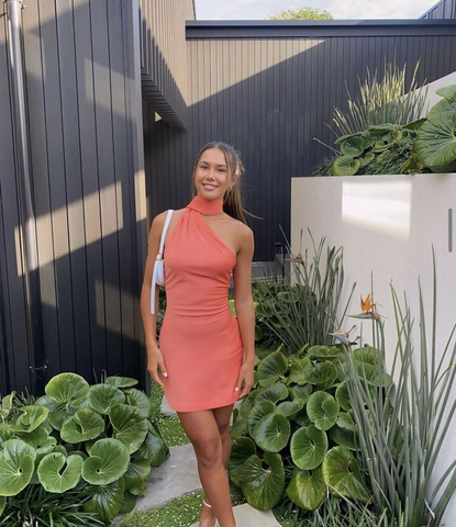 Robe de soirée chic à col halter Y2769