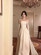 Robe de soirée blanche élégante pour femme, nouvelle robe de soirée tendance Y4457