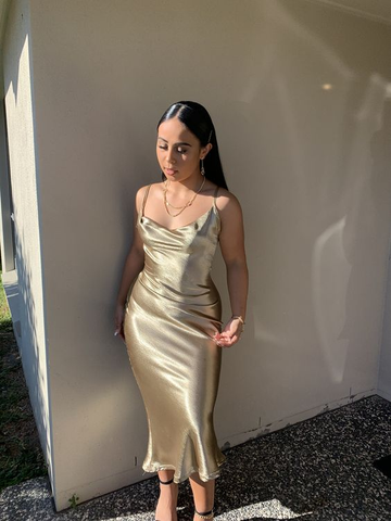 Robe de soirée simple à fines bretelles spaghetti, collection Y1988