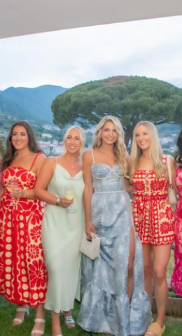 Elegant Blue Satin Print Floral Tiered Pearls Beaded Evening Dress A Line Slit Party Prom Dress Y8461