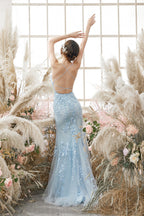 Spaghetti Straps Mermaid Prom Dress
