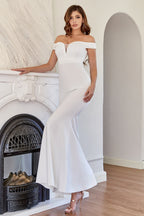 Robe de bal sirène à épaules dénudées