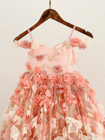 Vestido largo de tul de corte A (2003227607) 