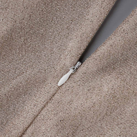 Robe de soirée élégante à empiècements unis et col en V plissé (4 couleurs) 