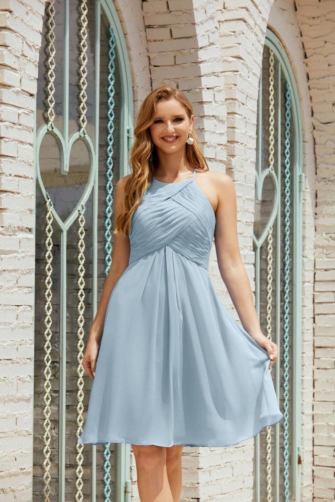 Vestidos de fiesta sin mangas, vestido formal de cóctel para graduación 28014 
