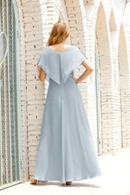 Vestido Baoleely para la madre de la novia, talla grande, escote en V, largo hasta el suelo, formal, para invitada de boda 28020