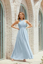 Vestidos de dama de honor con cuello halter, vestido formal de cóctel o de fiesta 28015 
