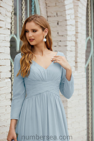 Baoleely Bridesmaid Dress Chiffon Formal Party Dress Evening Dress 28016