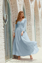 Baoleely Bridesmaid Dress Chiffon Formal Party Dress Evening Dress 28016