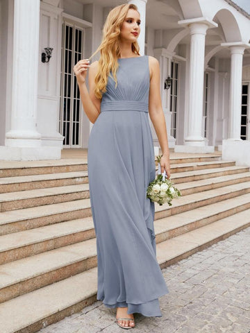 Vestidos de dama de honor Baoleely para boda, vestidos largos formales con volantes para baile de graduación 28039