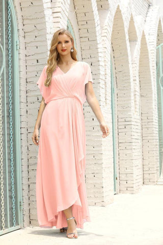 Vestido Baoleely para la madre de la novia, talla grande, escote en V, largo hasta el suelo, formal, para invitada de boda 28020