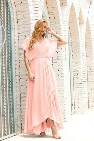 Vestido Baoleely para la madre de la novia, talla grande, escote en V, largo hasta el suelo, formal, para invitada de boda 28020