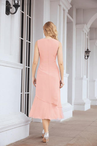 Vestido de fiesta formal de dos piezas corte A para la madre de la novia Sunderly SY28072