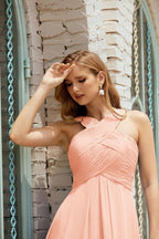 Vestidos de dama de honor con cuello halter, vestido formal de cóctel o de fiesta 28015 