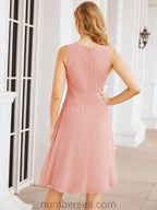 Vestidos de la madre de la novia de Sunderly, vestido de graduación, vestido plisado informal SY28065