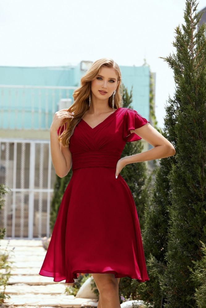 Robe de soirée mi-longue, robe de cocktail formelle, robe de bal, 28013 