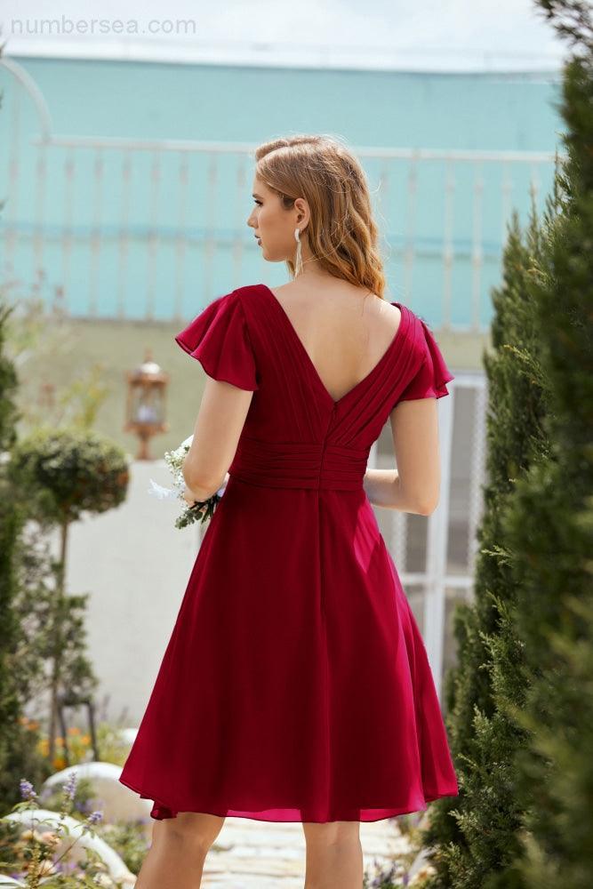 Robe de soirée mi-longue, robe de cocktail formelle, robe de bal, 28013 