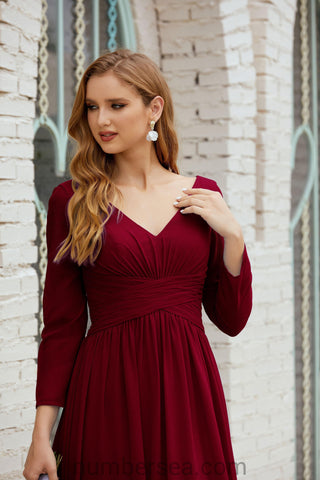 Baoleely Bridesmaid Dress Chiffon Formal Party Dress Evening Dress 28016