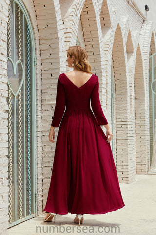 Baoleely Bridesmaid Dress Chiffon Formal Party Dress Evening Dress 28016