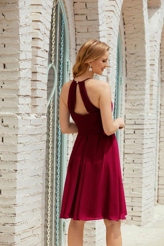 Vestidos de fiesta sin mangas, vestido formal de cóctel para graduación 28014 