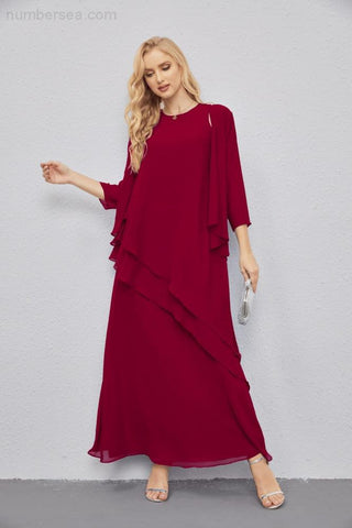 Vestidos de madre de la novia con cárdigan ligero abierto al frente, vestido formal de fiesta 28081 