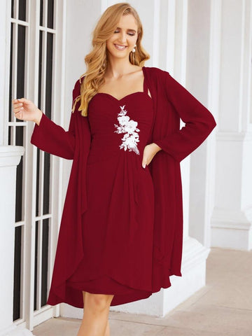 Vestidos de encaje para la madre de la novia y el novio de Sunderly, ideales para invitadas de boda (SY28066)