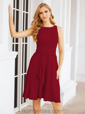 Vestidos de la madre de la novia de Sunderly, vestido de graduación, vestido plisado informal SY28065