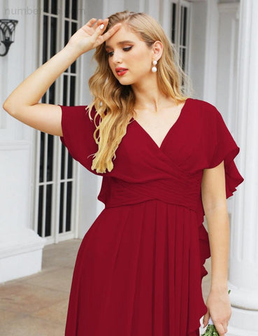 Vestidos de dama de honor Baoleely, vestidos de gala formales sin espalda para fiestas de noche, vestido para la madre de la novia 28040