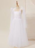 Vestido blanco de tul hasta los tobillos (2003227582) 