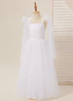 Vestido blanco de tul hasta los tobillos (2003227582) 