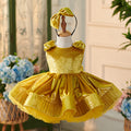 Vestido de tul satinado hasta la rodilla (2003227846) 