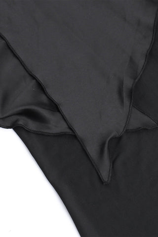 Vestidos de noche sexys, formales y de malla sólida con cuello oblicuo 