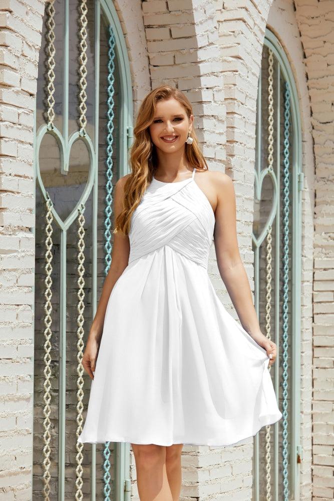 Vestidos de fiesta sin mangas, vestido formal de cóctel para graduación 28014 
