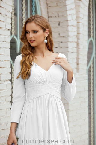 Baoleely Bridesmaid Dress Chiffon Formal Party Dress Evening Dress 28016