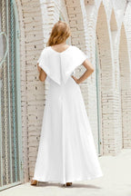 Vestido Baoleely para la madre de la novia, talla grande, escote en V, largo hasta el suelo, formal, para invitada de boda 28020