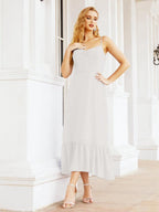 Baoleely Blackless Strap Bridesmaid Dress Ankle Length 28028