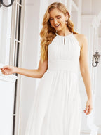 Baoleely Keyhole Bridesmaid Dresses Sleeveless Formal Evening Party Prom Gowns 28043