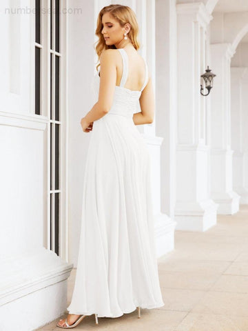 Baoleely Crisscross Halter Bridesmaid Dresses for Party Wedding Evening Prom Maxi Ball Gowns 28053