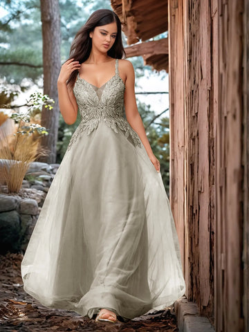 Vestido de graduación con bordado de cristal brillante Pretty Hot Fix