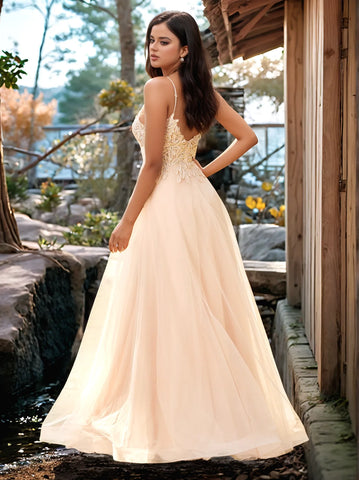 Vestido de graduación con bordado de cristal brillante Pretty Hot Fix