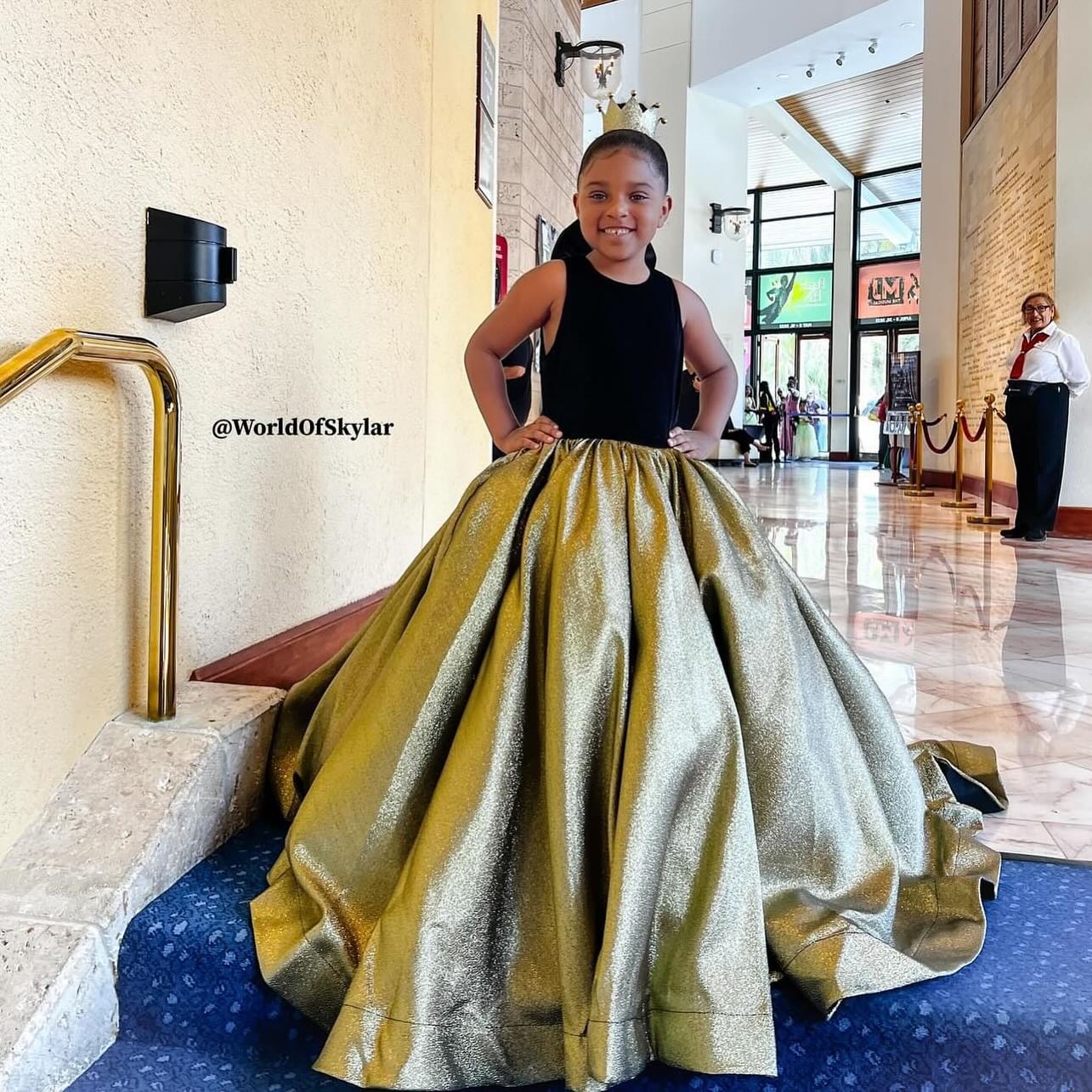 Vestido de gala/princesa de terciopelo jacquard con cola de barrido negro (2003227667) 