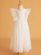 Vestido de tul y encaje hasta el tobillo (2003227816) 