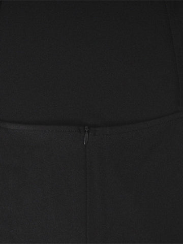 Vestidos de noche midi de manga larga, espalda cruzada, abertura lateral, cuello alto con borlas, corte ajustado. 