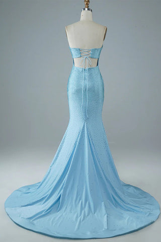 Strapless Mermaid Prom Dress