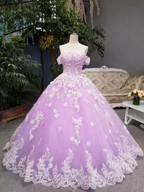 Nuevo vestido de novia floral corte A, largo hasta el suelo, con cordones, hombros descubiertos, adornado con cuentas y apliques Y1090