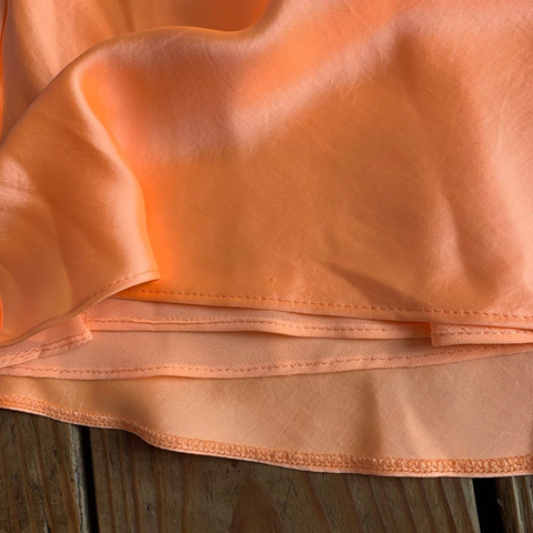 Robe orange mignonne pour la rentrée scolaire Y2833