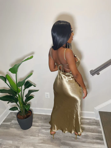 Robe de bal élégante à fines bretelles, dos nu, robe de soirée sexy Y410