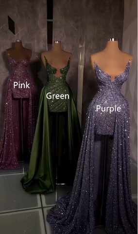 Sparkly Sheath Sequins Prom Evening Dress Y8369